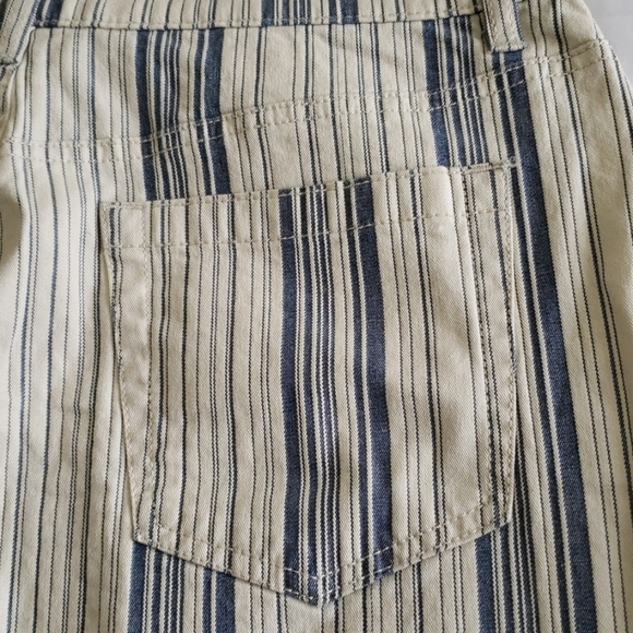 TWO/Vince Camuto NEW Jean Classic Striped Denim Skirt Business Casual Mini - Picture 6 of 14